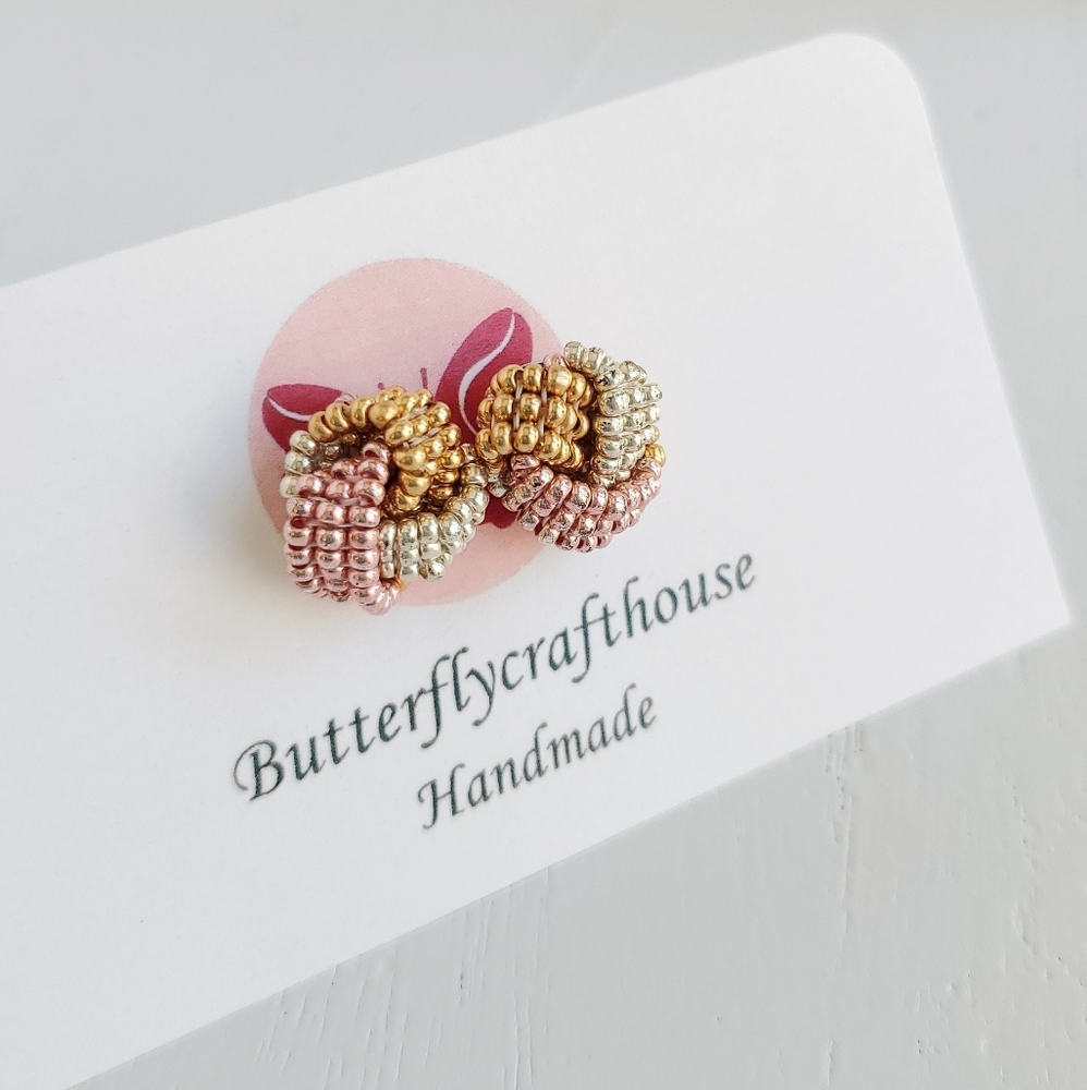 Earrings,Knot Earrings,Handmade Earrings